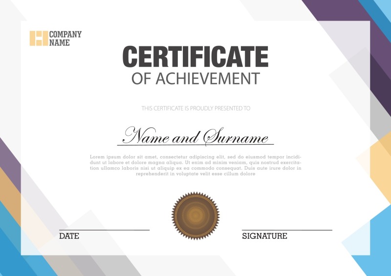 High quality certificate template pattern (392)