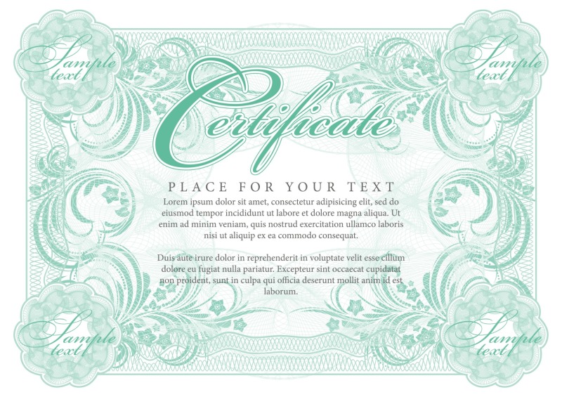 High quality certificate template pattern (381)