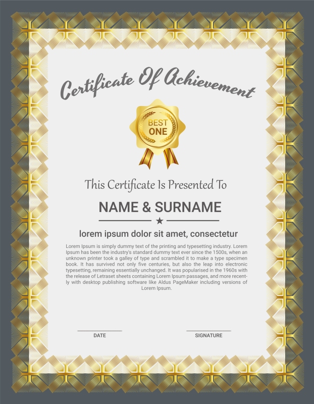 High quality certificate template pattern (386)