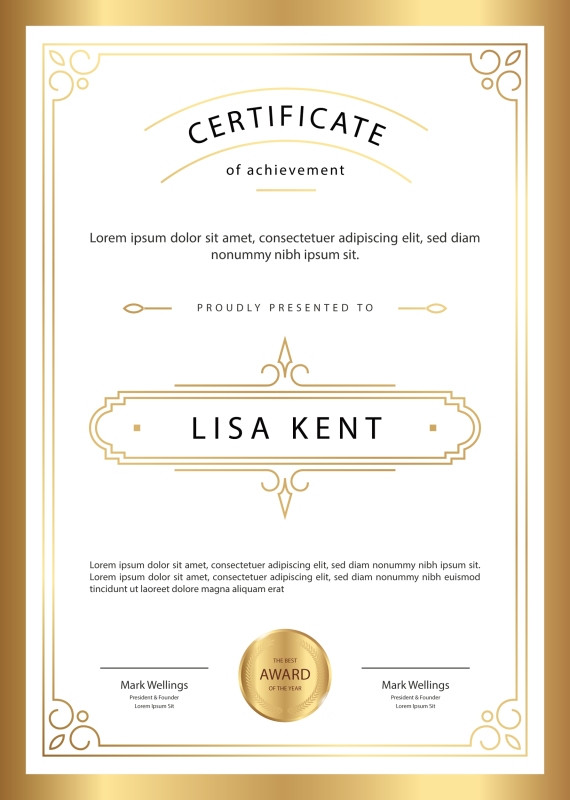 High quality certificate template pattern (391)