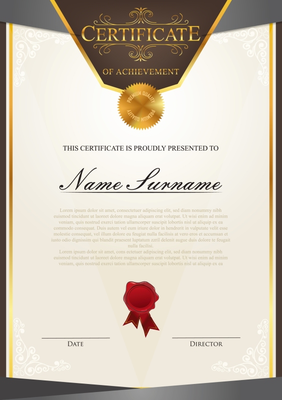 High quality certificate template pattern (416)