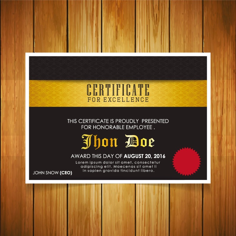 High quality certificate template pattern (360)
