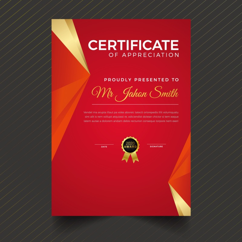 High quality certificate template pattern (372)