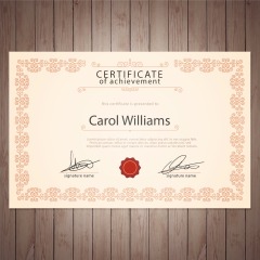 High quality certificate template pattern (418)