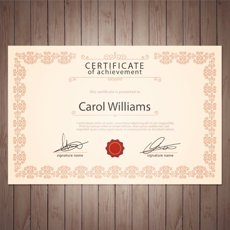 High quality certificate template pattern (418)
