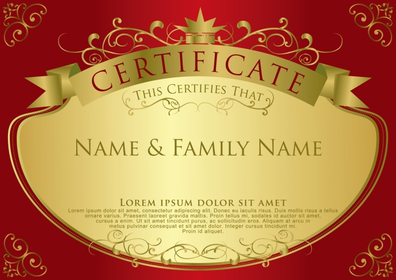 High quality certificate template pattern (356)