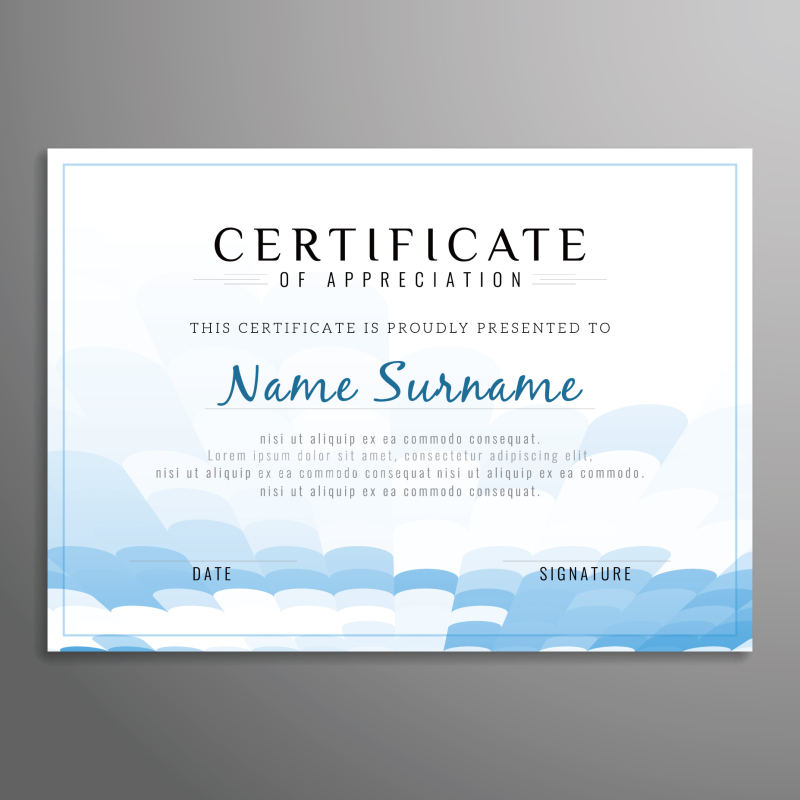 High quality certificate template pattern (384)