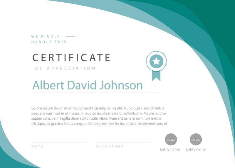 High quality certificate template pattern (411)