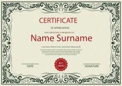 High quality certificate template pattern (387)