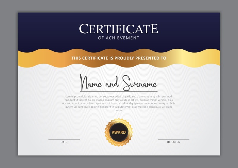 High quality certificate template pattern (403)
