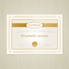 High quality certificate template pattern (415)