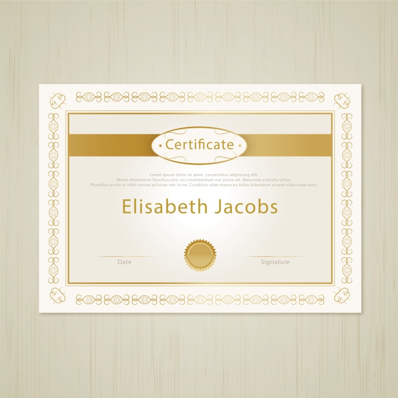High quality certificate template pattern (415)