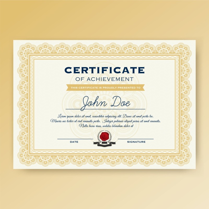 High quality certificate template pattern (363)