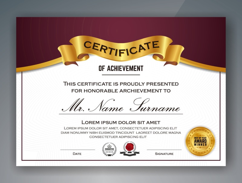 High quality certificate template pattern (379)