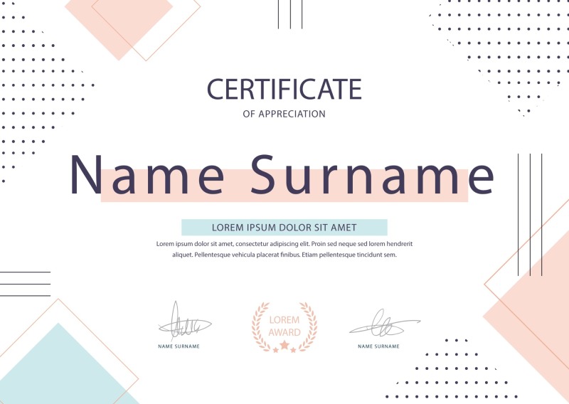 High quality certificate template pattern (380)
