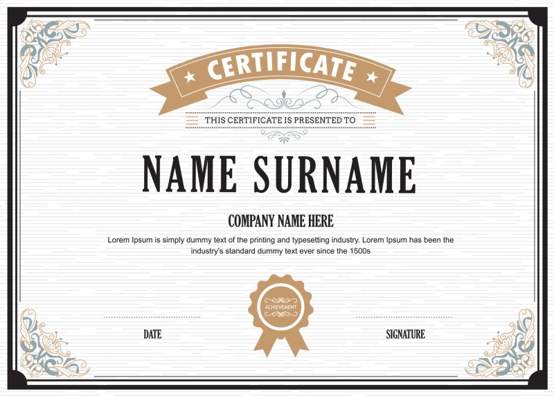 High quality certificate template pattern (383)