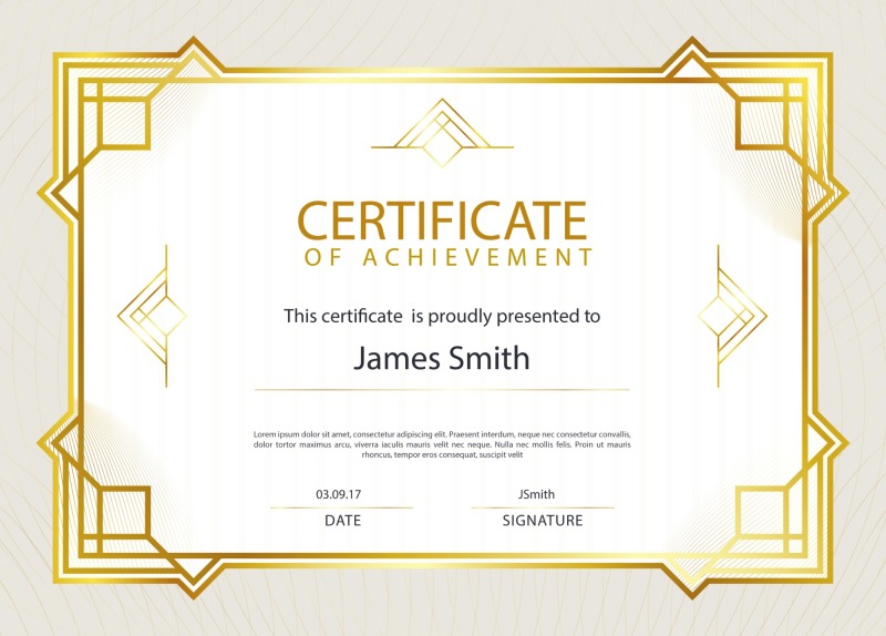 High quality certificate template pattern (378)