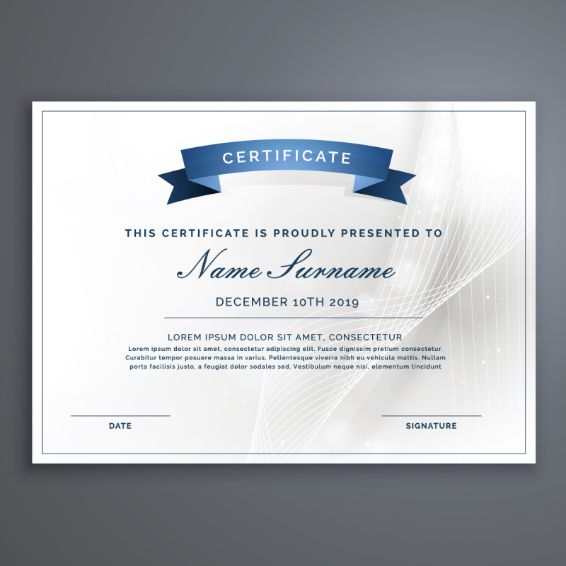 High quality certificate template pattern (417)