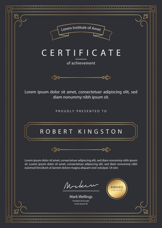 High quality certificate template pattern (393)
