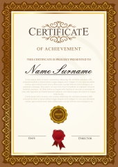 High quality certificate template pattern (408)