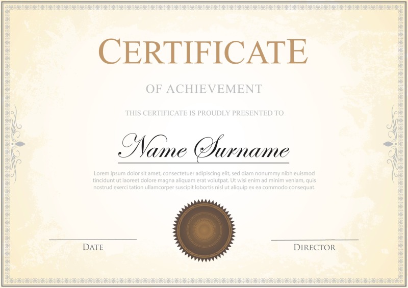 High quality certificate template pattern (388)