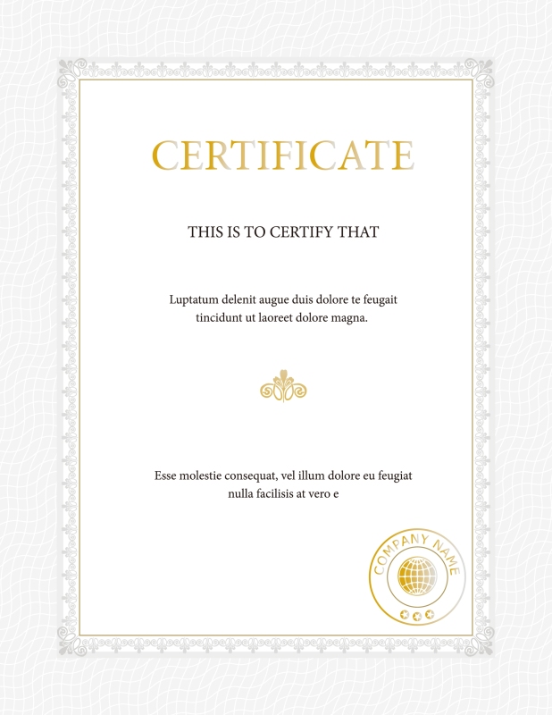 High quality certificate template pattern (399)