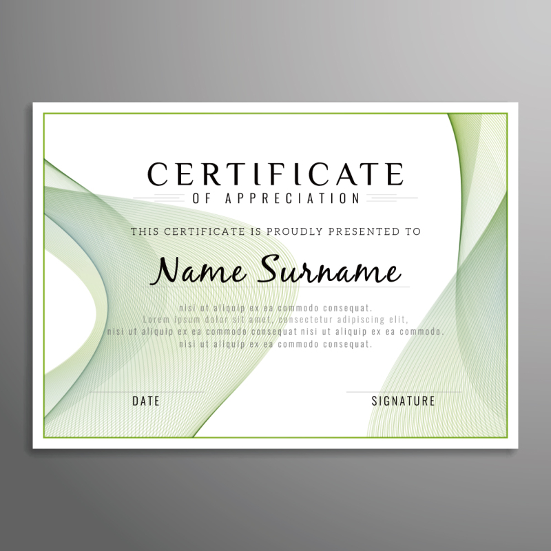 High quality certificate template pattern (395)