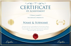 High quality certificate template pattern (444)