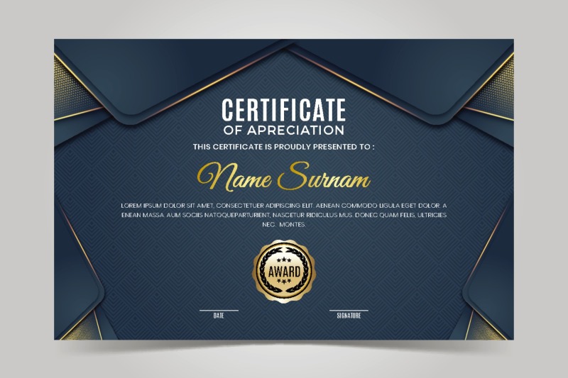 High quality certificate template pattern (448)