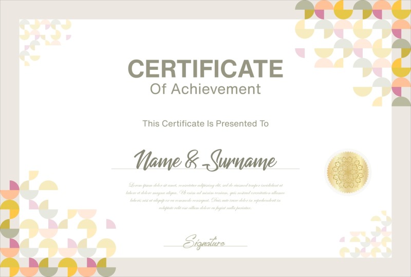 High quality certificate template pattern (435)