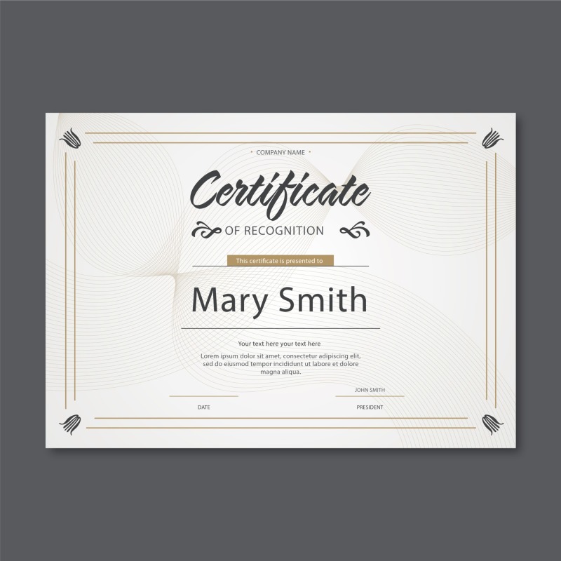 High quality certificate template pattern (424)