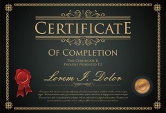 High quality certificate template pattern (419)