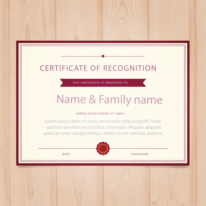 High quality certificate template pattern (420)