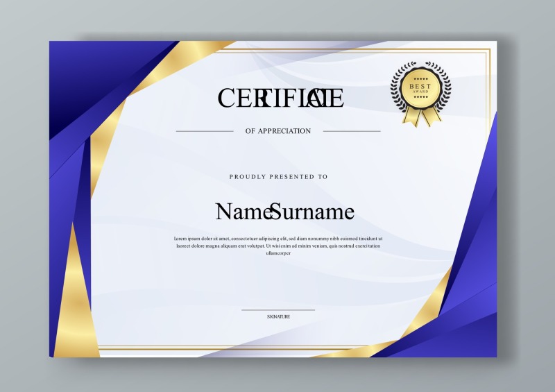 High quality certificate template pattern (441)