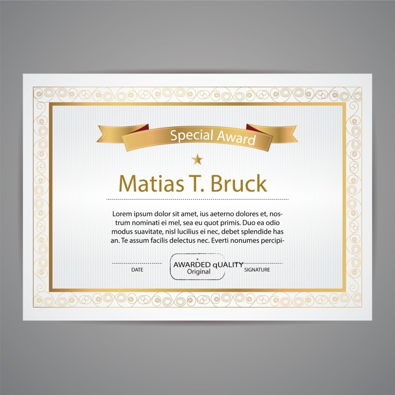 High quality certificate template pattern (426)