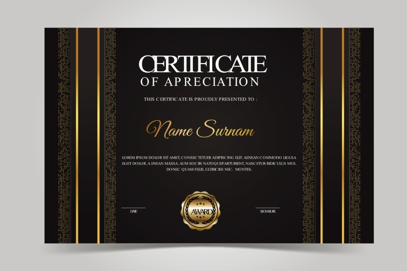 High quality certificate template pattern (445)