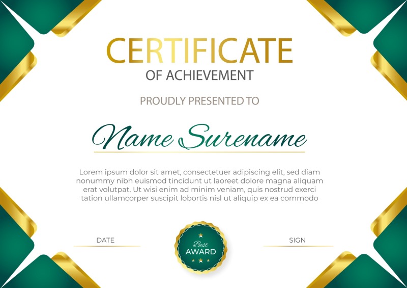 High quality certificate template pattern (449)