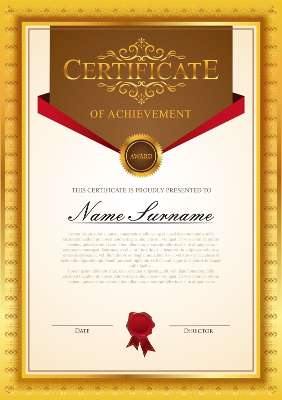 High quality certificate template pattern (421)