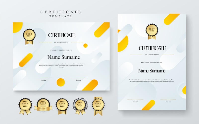 High quality certificate template pattern (438)