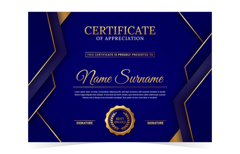 High quality certificate template pattern (439)