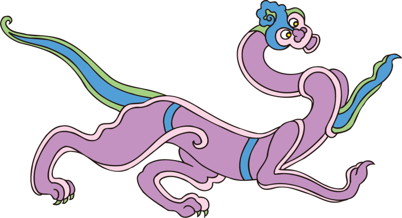 Chinese style traditional dragon pattern template (41)