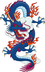 Chinese style traditional dragon pattern template (30)