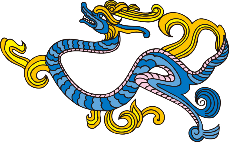 Chinese style traditional dragon pattern template (60)