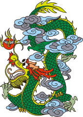Chinese style traditional dragon pattern template (94)
