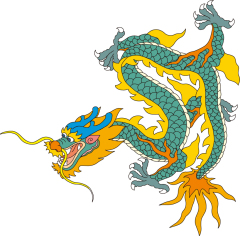 Chinese style traditional dragon pattern template (51)