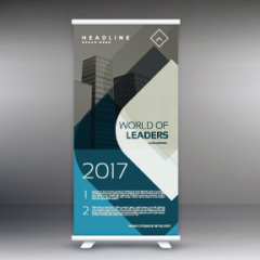 High quality pull-up banner template pattern (36)