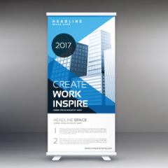 High quality pull-up banner template pattern (95)