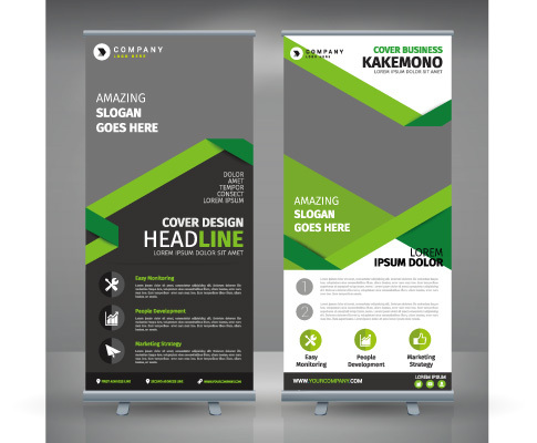 High quality pull-up banner template pattern (9)