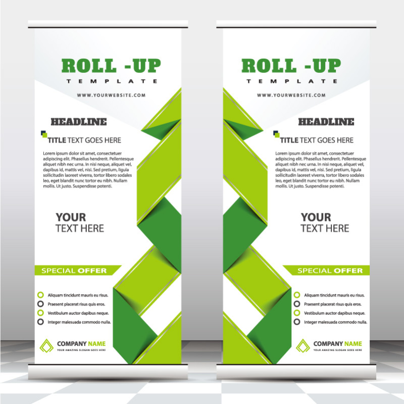 High quality pull-up banner template pattern (116)