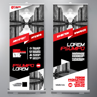 High quality pull-up banner template pattern (58)